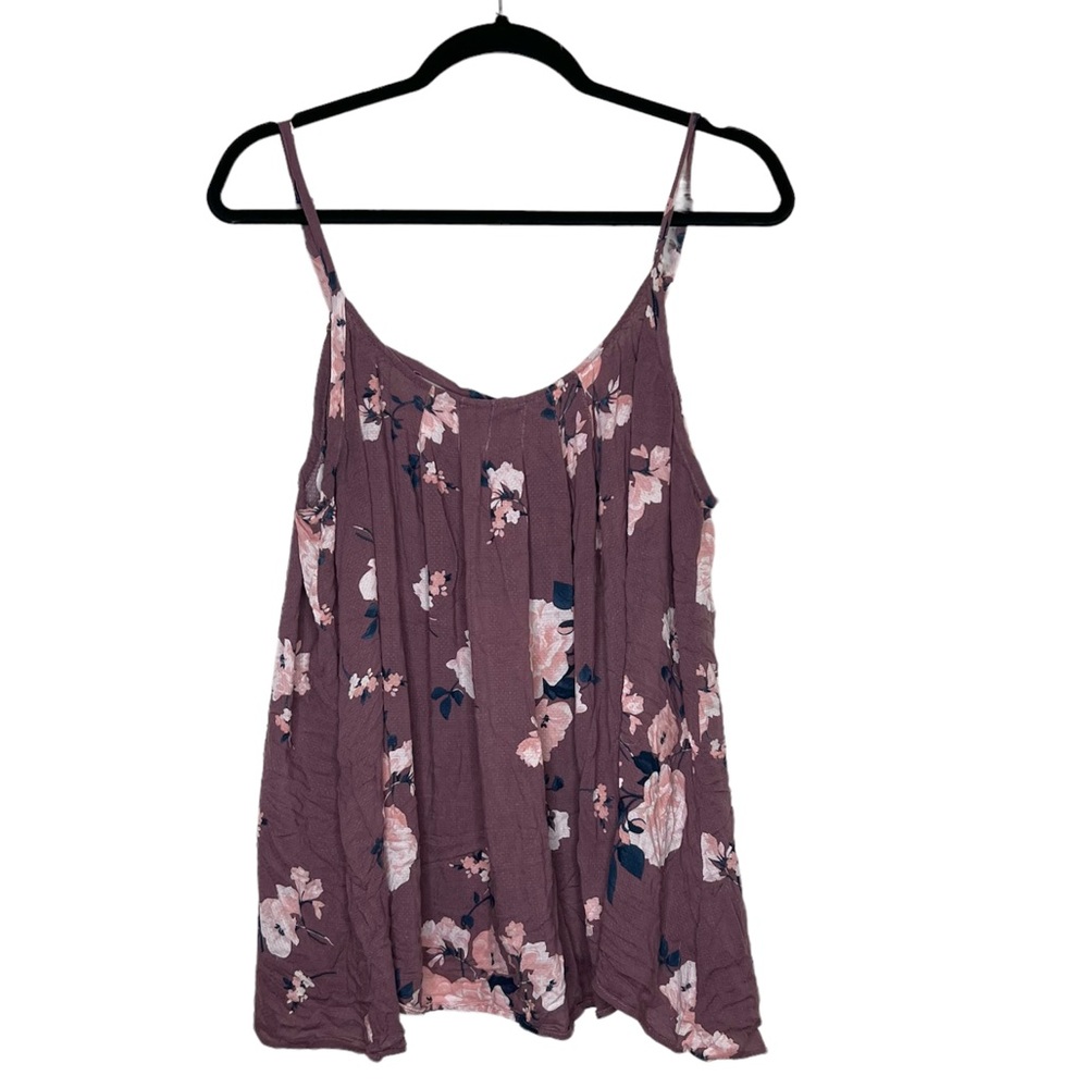 Torrid Purple Floral Cami Tank Top Size 2 - Picture 2 of 6